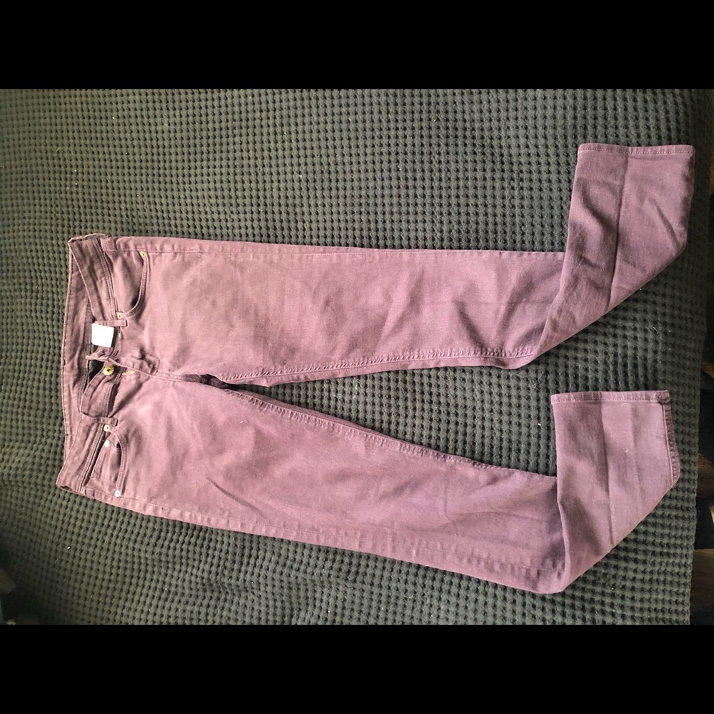 H & M purple skinny jeans